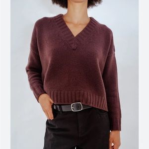 Sister Katie Kathleen Kelly sweater in raisin